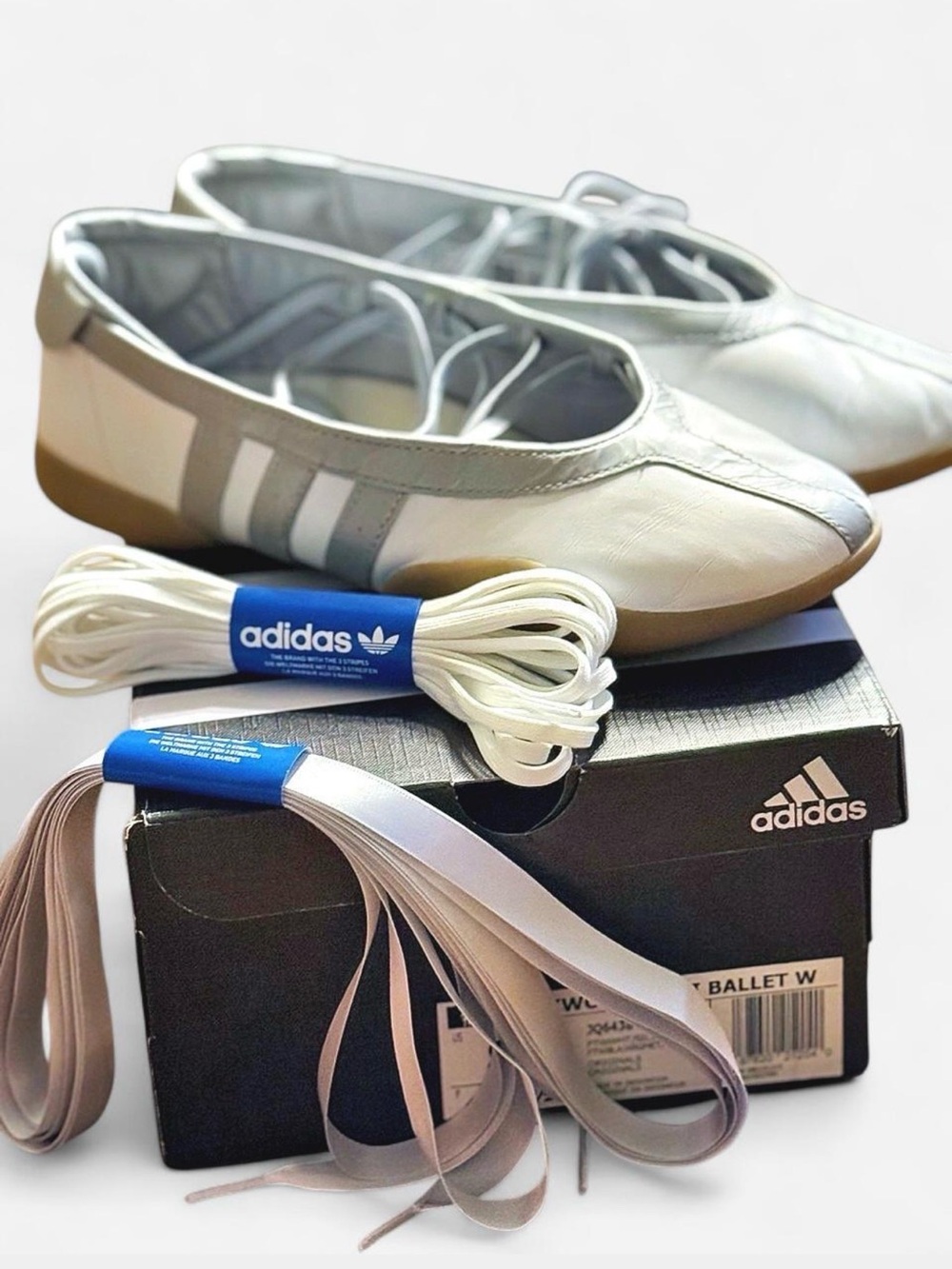 Adidas Taekwondo Mei Ballet Sneakers Silver Metallic White Size 8